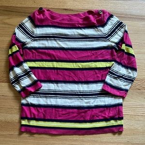 Cable and Gauge Boat neck top